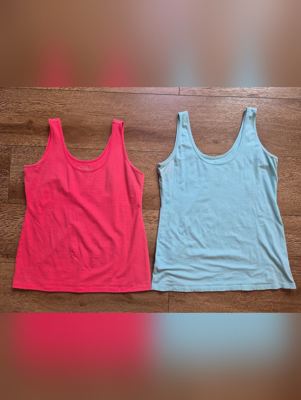 [EUC] Maurices Camisole Cami Tank Tops Set of 2 Coral Pink Mint Green XL Bundle